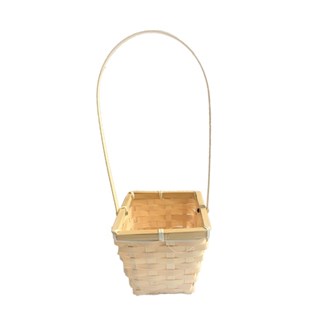 Bamboo Rectangular Basket with handle