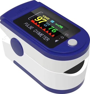Finger Tip Pulse Oximeter (LCD Dispaly)- Blood Oxygen Monitor 