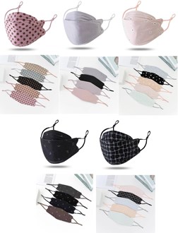 Fabric Cotton Mask 3 Layered - KF94 Korean Design