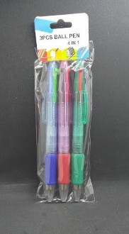 4 Colour Pen 3Pcs