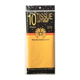 Tissue Paper Gift Wrap 10sheet - Yellow